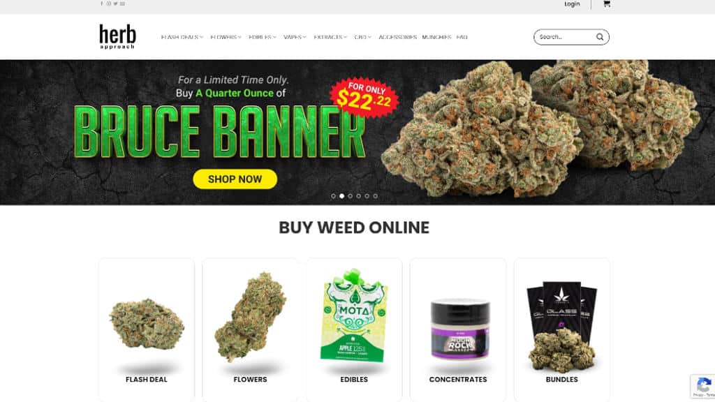 Herb Approach Website Screenshot